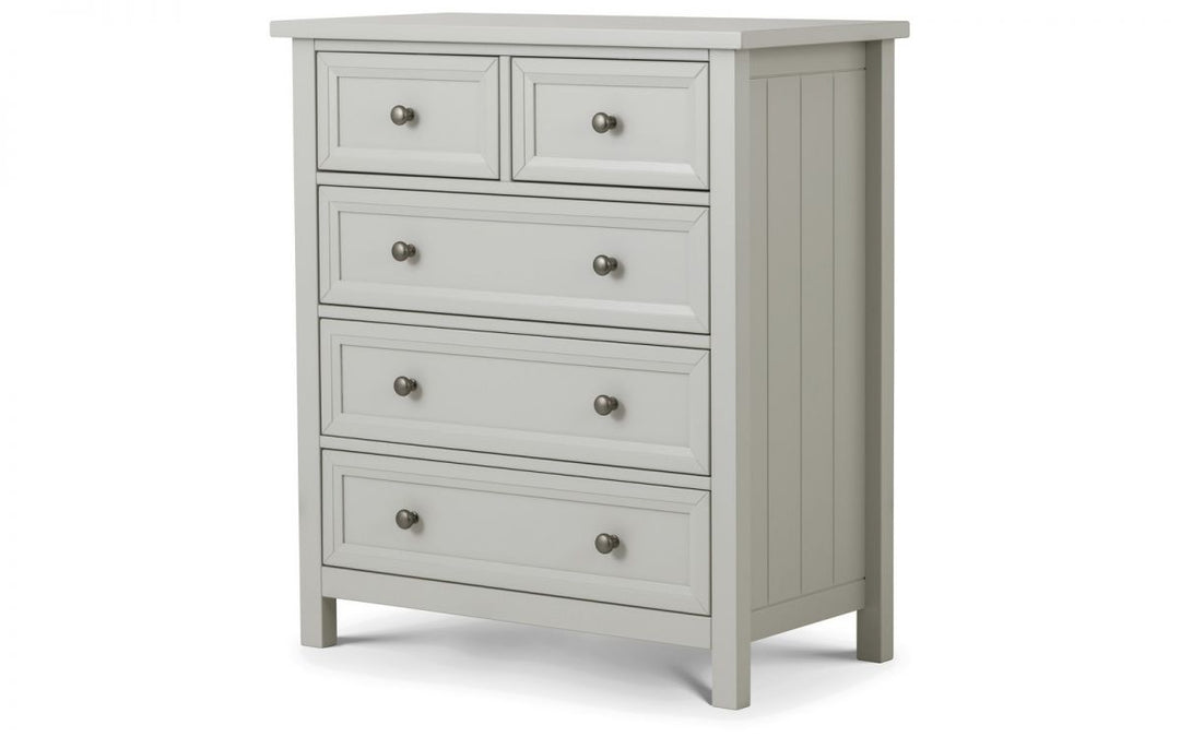 Maine 3+2 Drawer Chest - Dove Grey - The Bed House