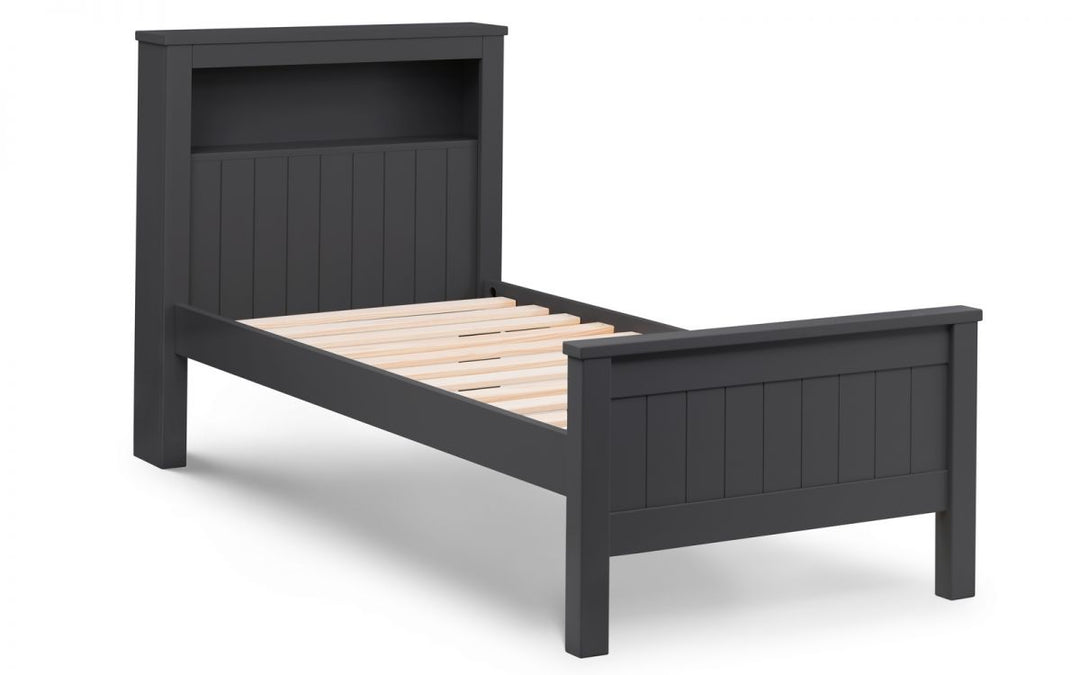 Maine Bookcase Bed - Anthracite - The Bed House