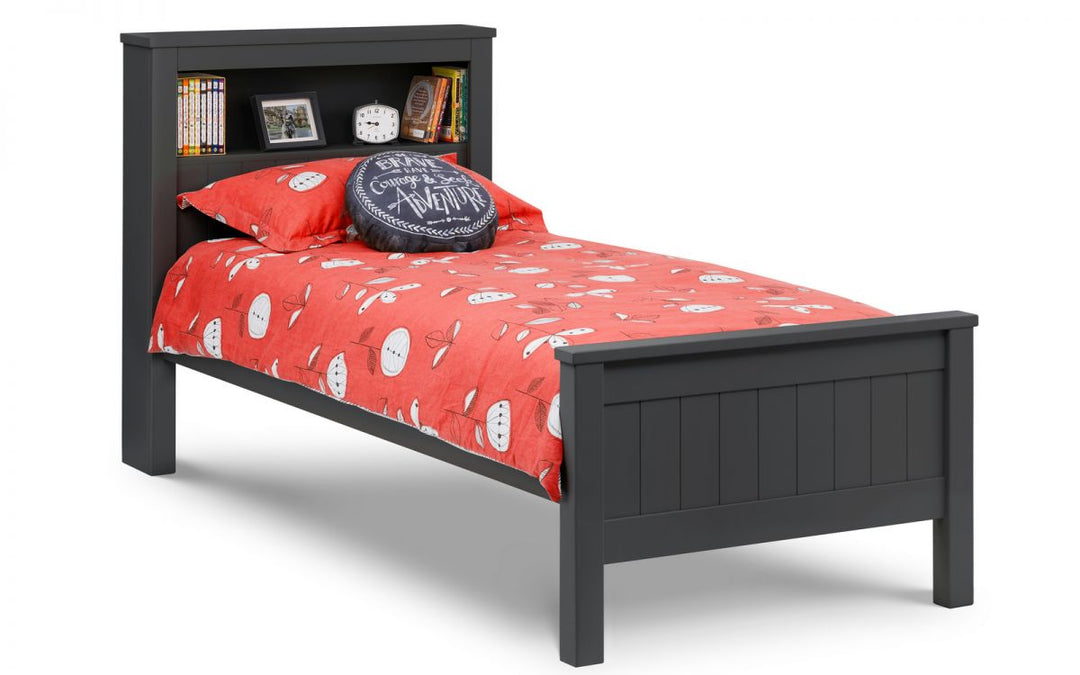 Maine Bookcase Bed - Anthracite - The Bed House