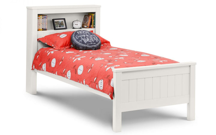 Maine bookcase Bed - Surf white - The Bed House