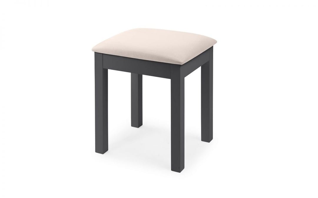 Maine Dressing Stool - Anthracite - The Bed House