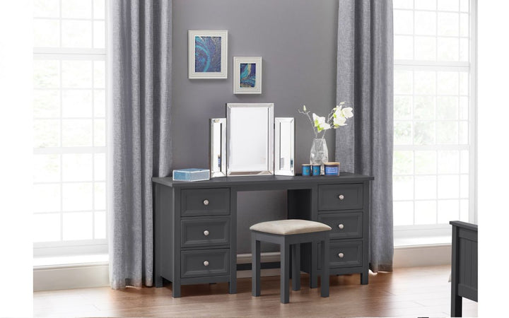 Maine Dressing Table - Anthracite - The Bed House