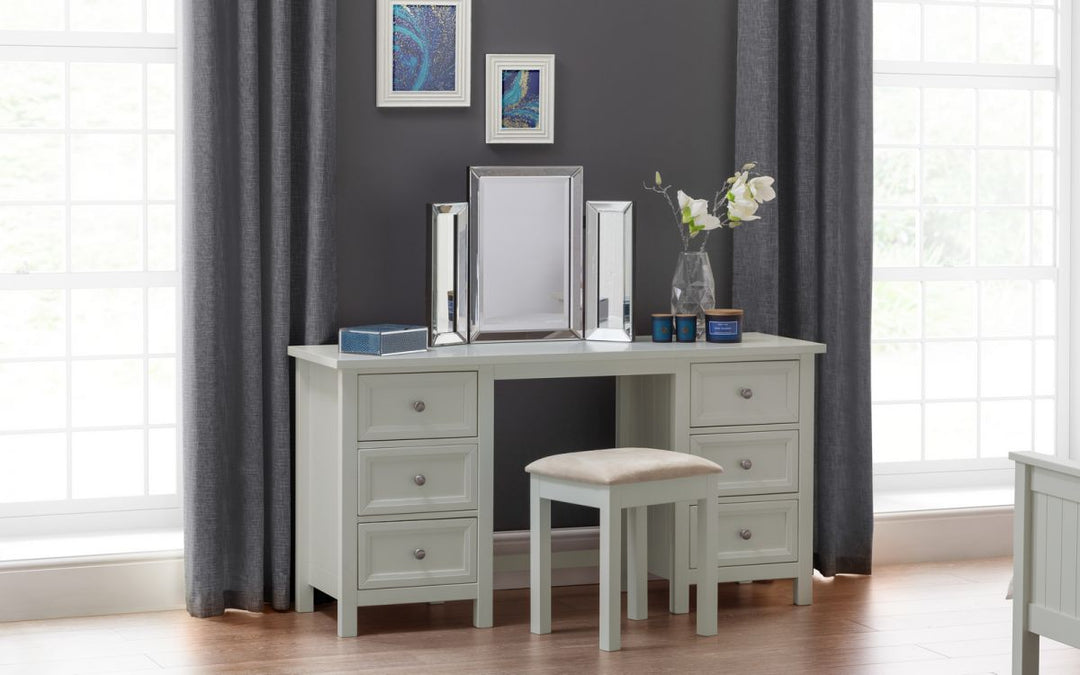 Maine Dressing Table - Grey - The Bed House