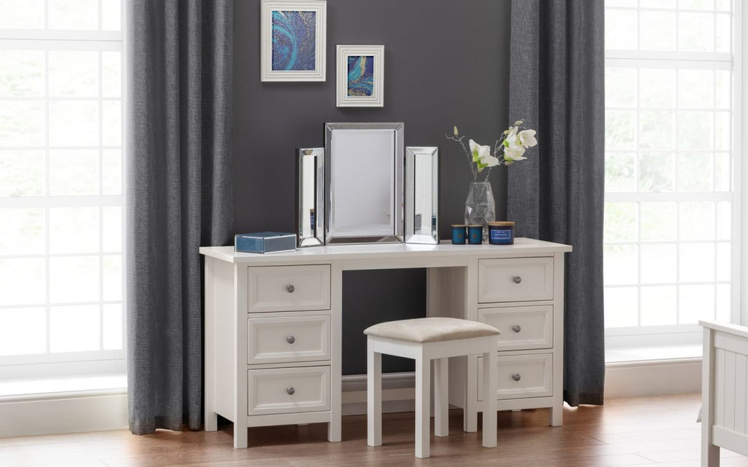 Maine Dressing Table - Surf White - The Bed House