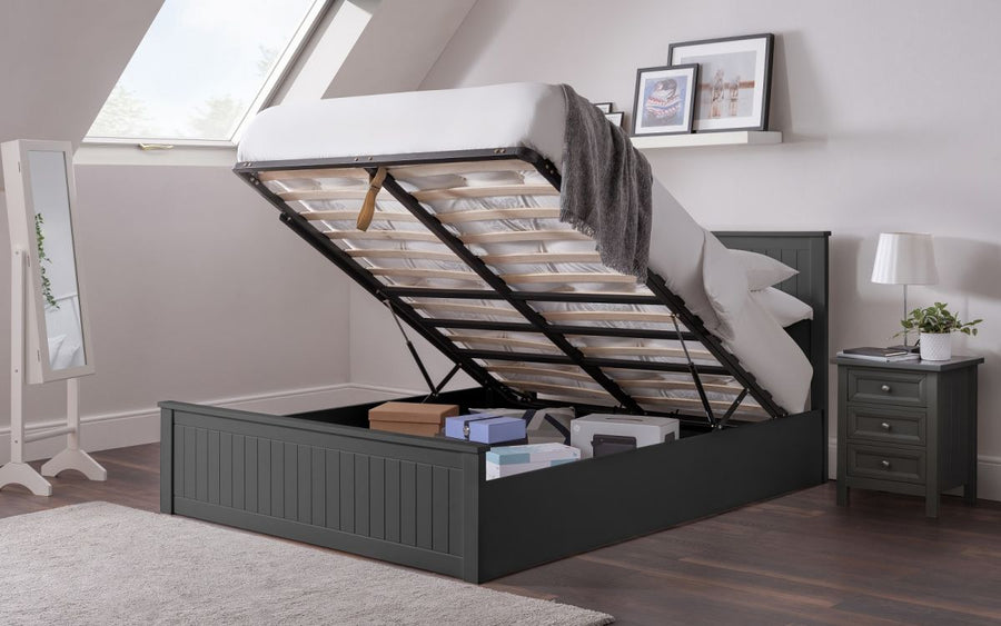 Maine Ottoman Bed - Anthracite - The Bed House