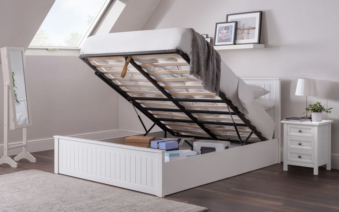 Maine Ottoman Bed - Surf White - The Bed House