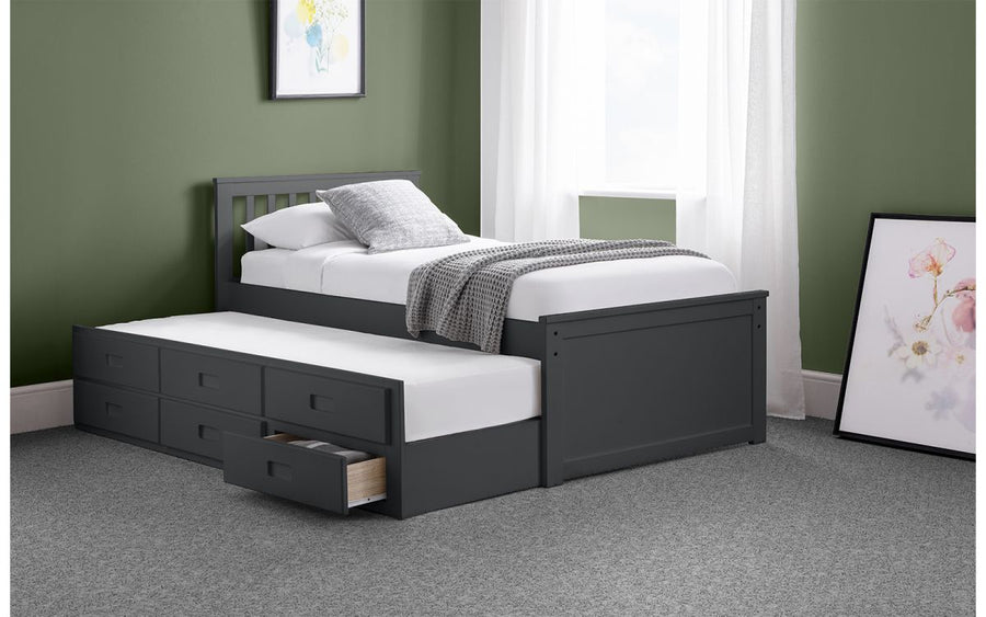 Maisie Bed - Anthracite - The Bed House