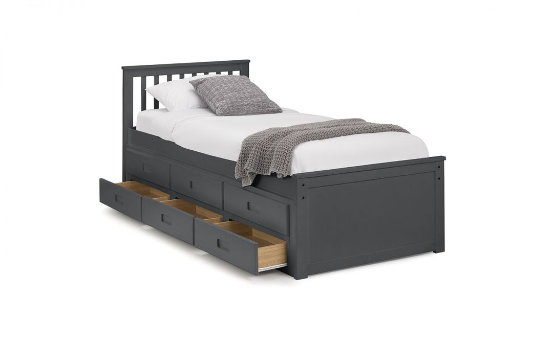 Maisie Bed - Anthracite - The Bed House