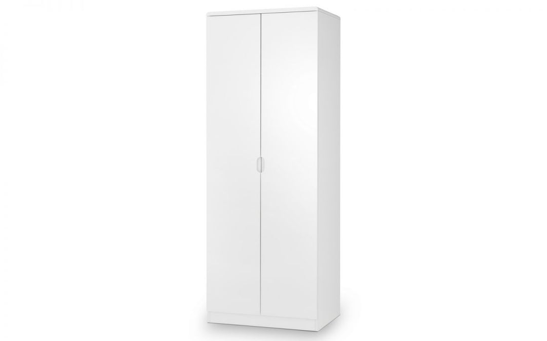 Manhattan 2 Door Wardrobe - White - The Bed House