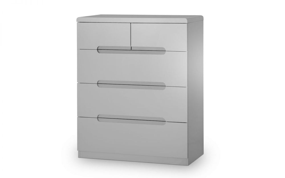 Manhattan 3+2 Drawer Chest - Grey - The Bed House