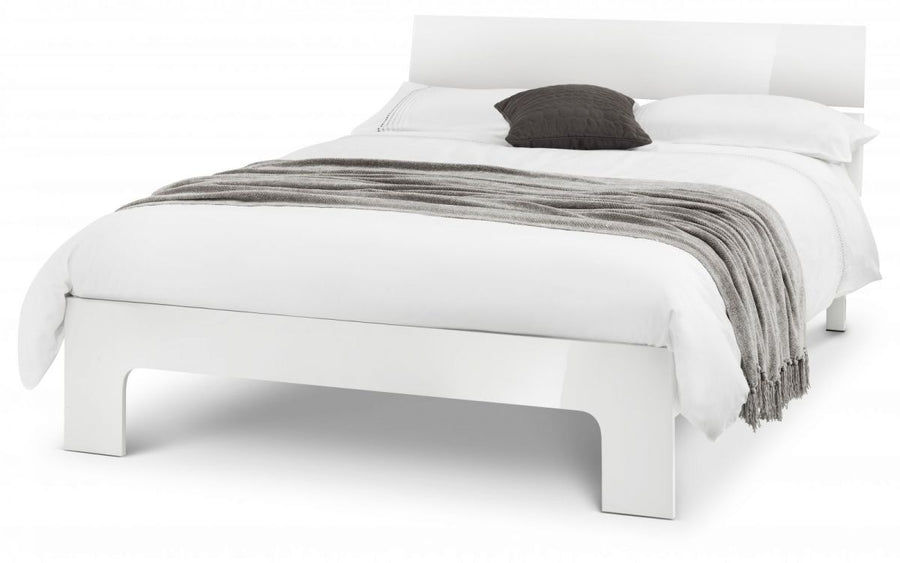 Manhattan Bed - White High Gloss - The Bed House