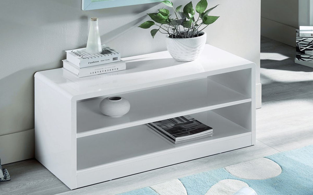 Manhattan High Gloss Compact TV Unit - The Bed House