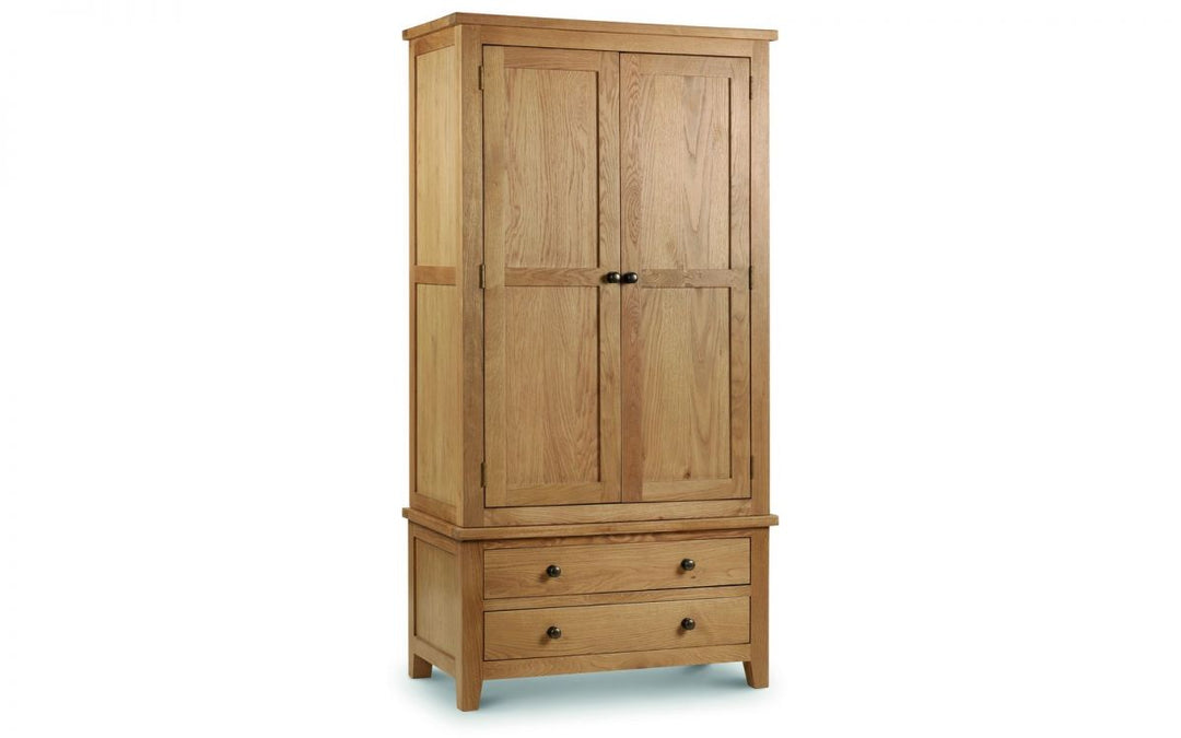 Marlborough Oak Combination Wardrobe - The Bed House