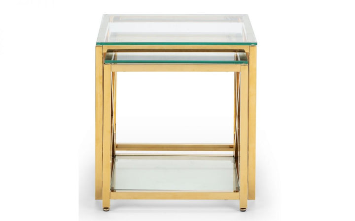 Miami Nest of Tables - Gold - The Bed House