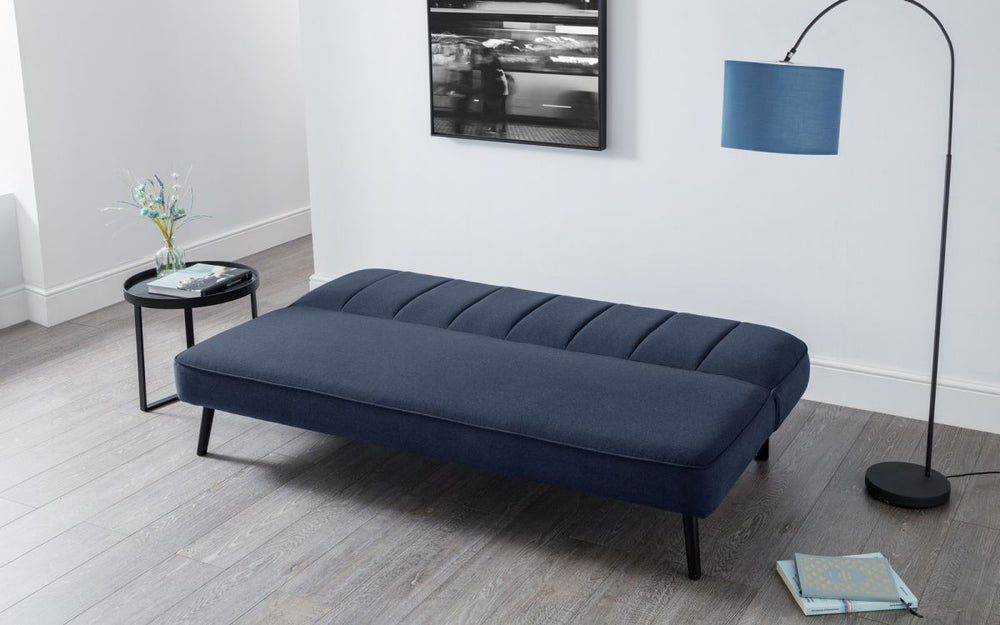 Miro Curved Back Sofa Bed - Blue - The Bed House