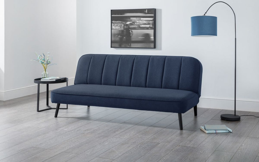 Miro Curved Back Sofa Bed - Blue - The Bed House