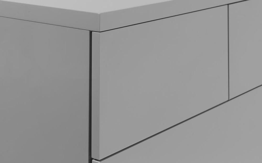 Monaco 4+2 Drawer Chest - Grey High Gloss - The Bed House