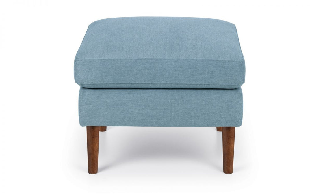 Monza Ottoman - Blue Linen