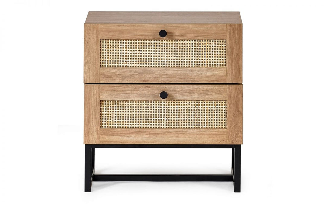 Padstow 2 Drawer Bedside - Oak