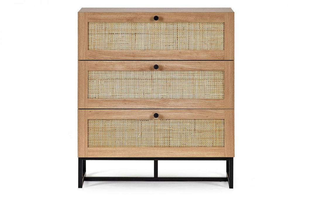 Padstow 3 Drawer Chest - Oak