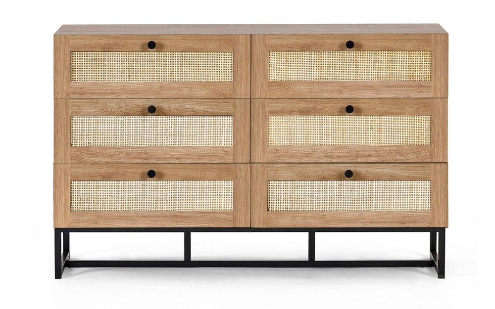 Padstow 6 Drawer Chest - Oak - The Bed House