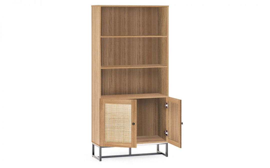 Padstow Tall Bookcase - Oak - The Bed House