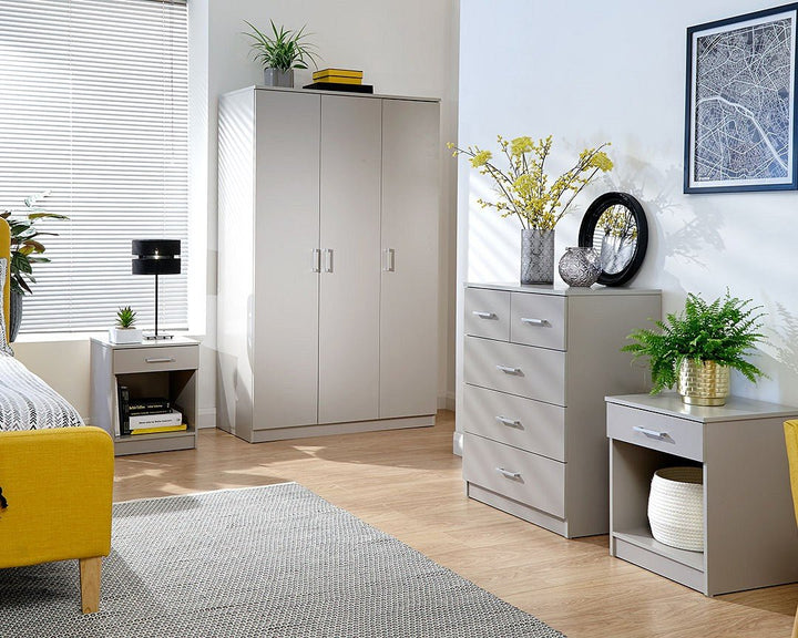 Panama 4 Piece Bedroom Set - Grey