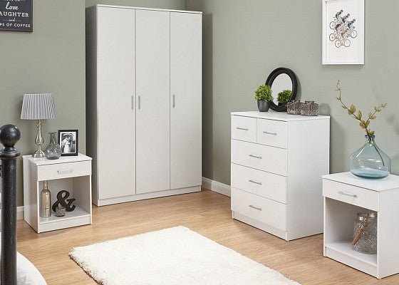 Panama 4 Piece Bedroom Set - White