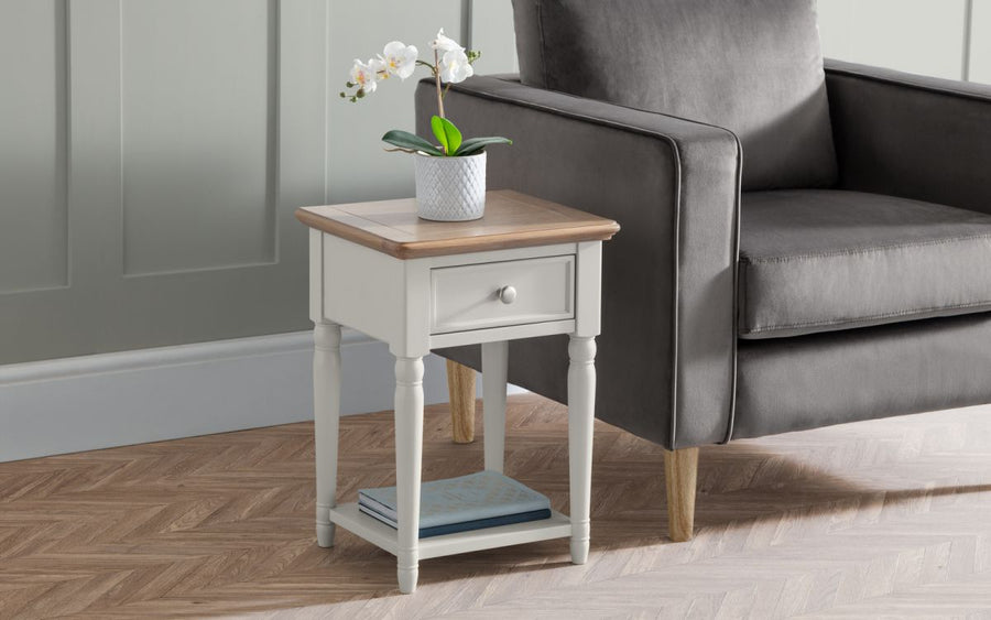 Provence 1 Drawer Lamp Table - The Bed House