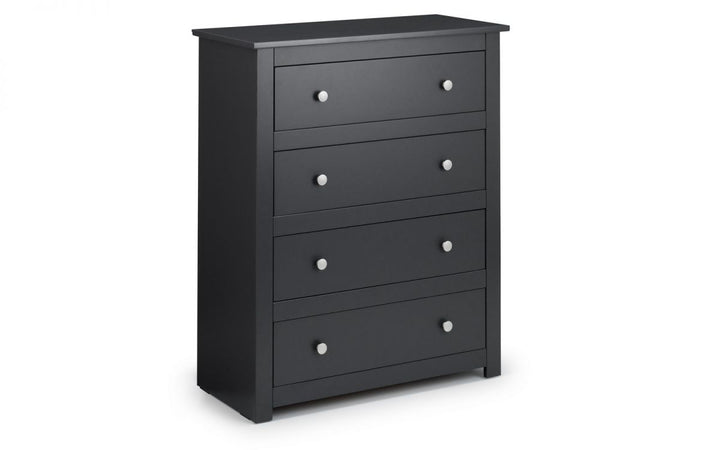 Radley 4 Drawer Chest - Anthracite - The Bed House