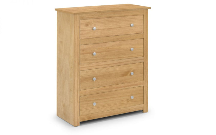 Radley 4 Drawer Chest - Waxed Pine - The Bed House