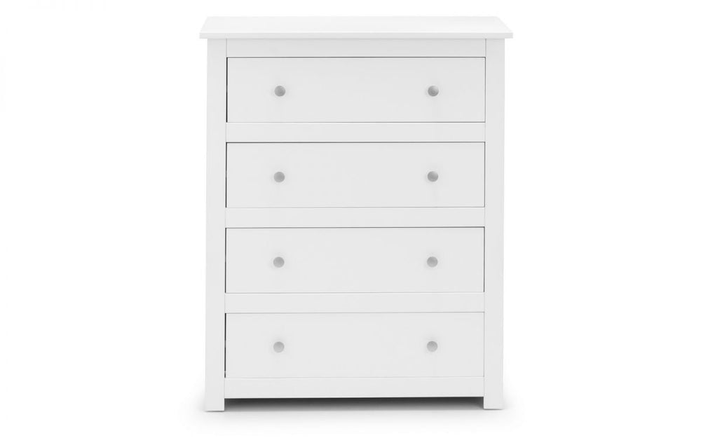 Radley 4 Drawer Chest - White - The Bed House