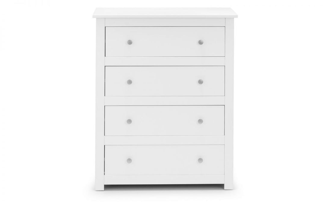 Radley 4 Drawer Chest - White - The Bed House