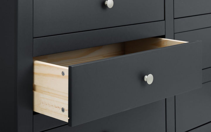 Radley 6 Drawer Chest - Anthracite - The Bed House