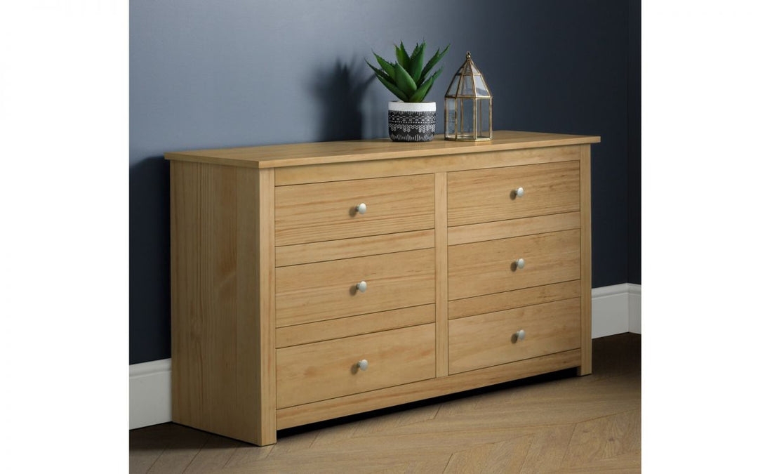 Radley 6 Drawer Chest - Waxed Pine - The Bed House