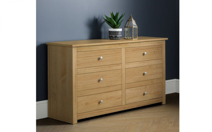 Radley 6 Drawer Chest - Waxed Pine - The Bed House