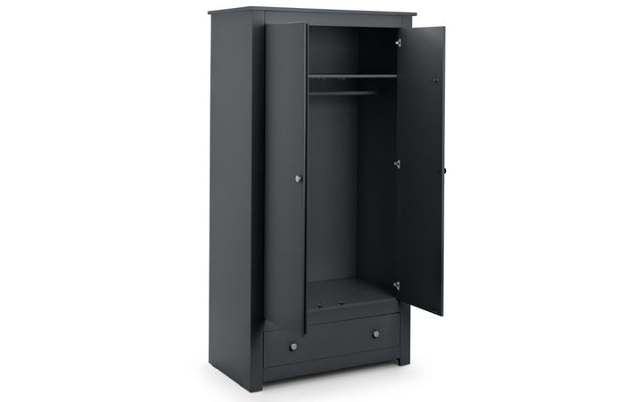 Radley Wardrobe - Anthracite - The Bed House