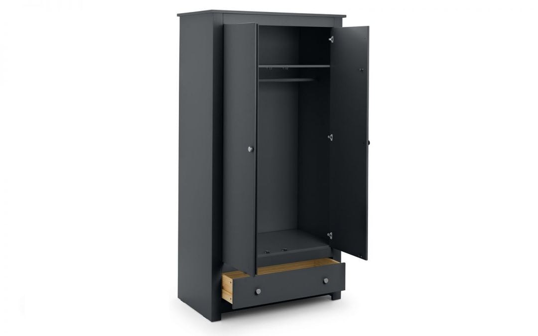 Radley Wardrobe - Anthracite - The Bed House