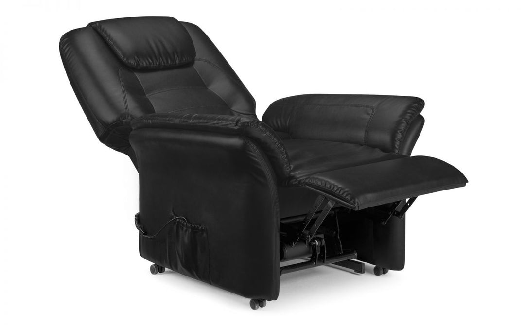 Riva Rise & Recline Chair - Black - The Bed House