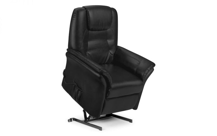 Riva Rise & Recline Chair - Black - The Bed House