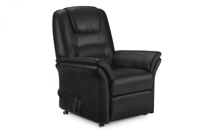 Riva Rise & Recline Chair - Black - The Bed House