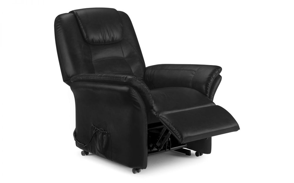 Riva Rise & Recline Chair - Black - The Bed House