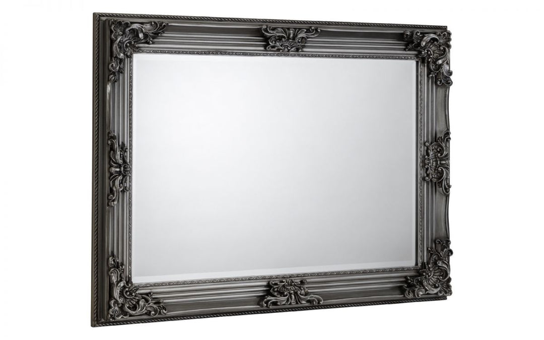 Rococo Pewter Wall Mirror - The Bed House