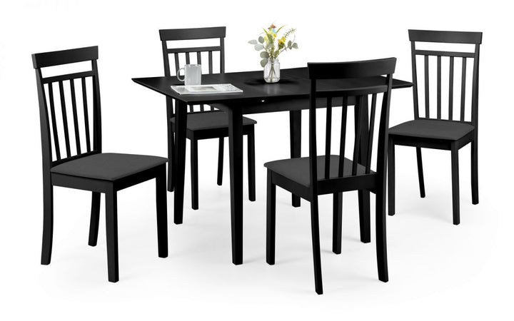 Rufford Extending Dining Table - Black - The Bed House