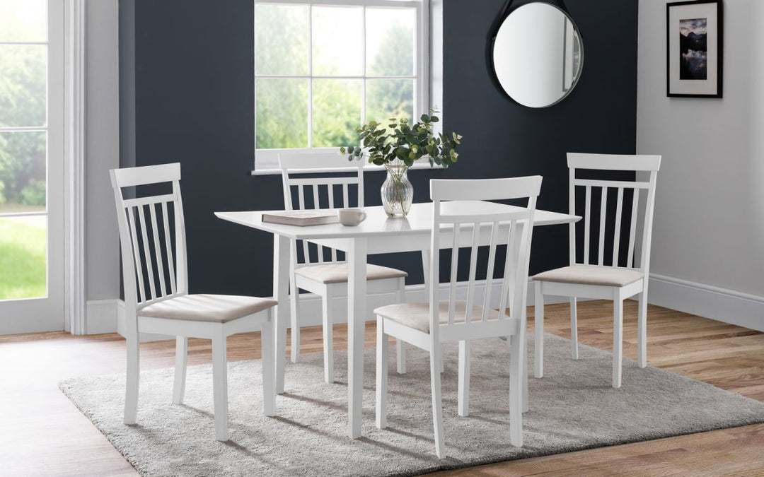 Rufford Extending Dining Table - White - The Bed House