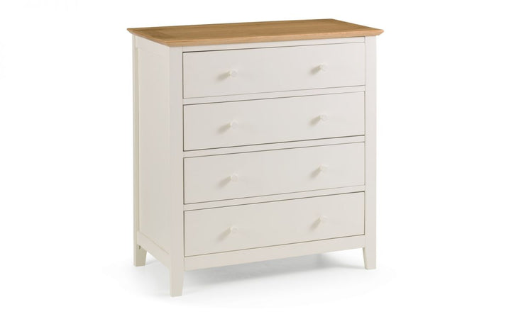 Salerno 2-Tone 4 Drawer Chest - The Bed House