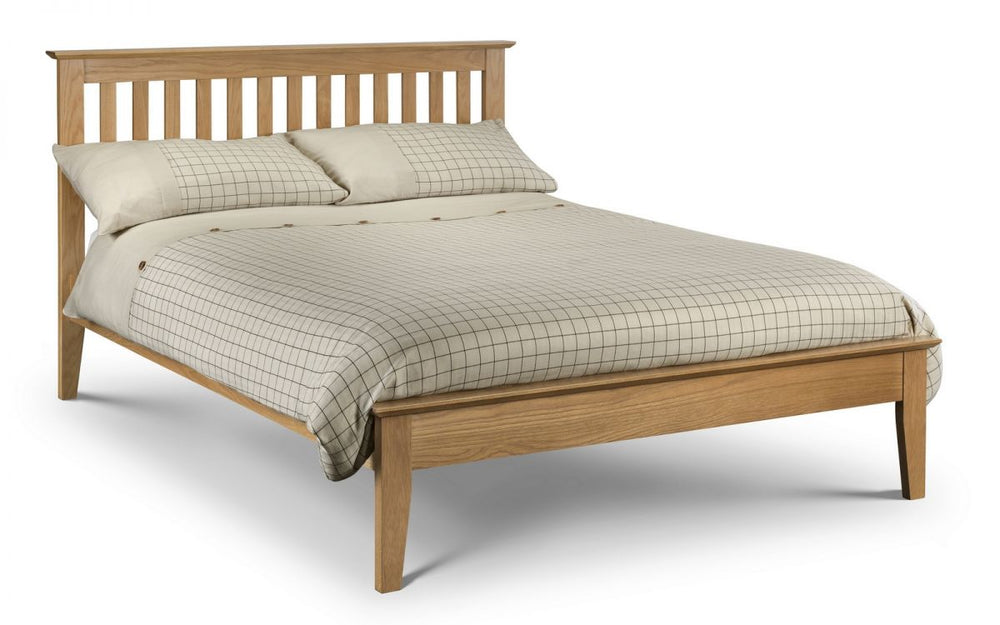 Salerno Shaker Bed - Solid Oak - The Bed House