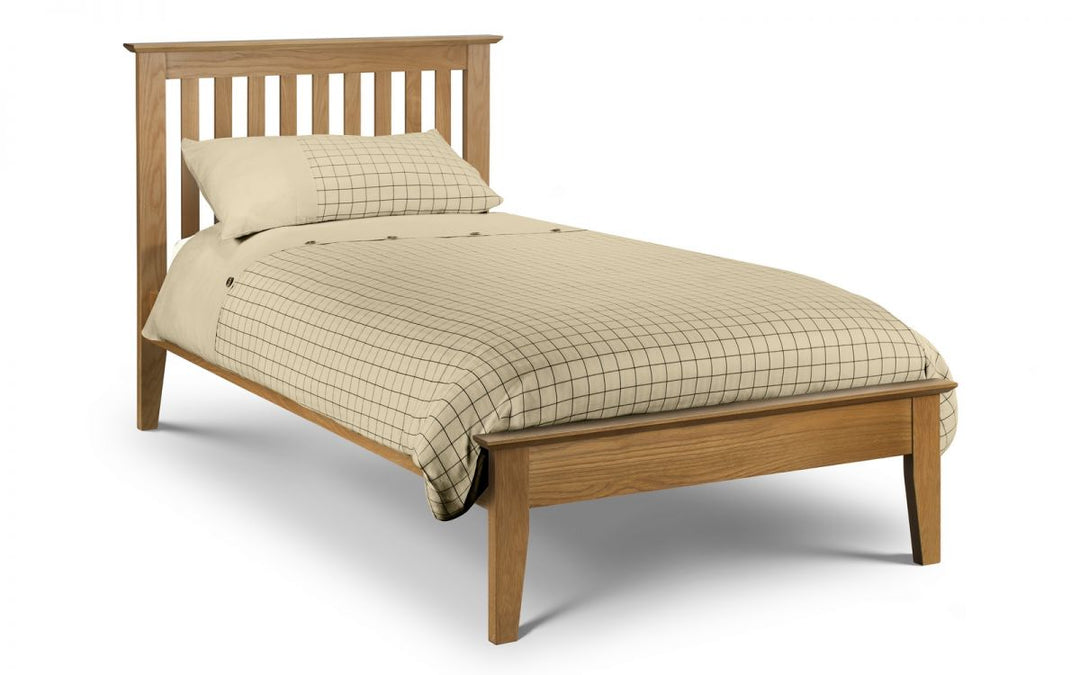 Salerno Shaker Bed - Solid Oak - The Bed House