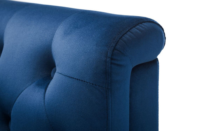 Sandringham Chair - Blue Velvet - The Bed House