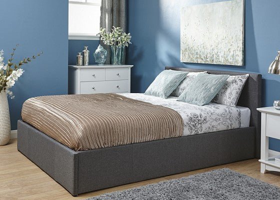 Side Lift Ottoman - Grey - The Bed House